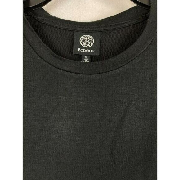 BOBEAU Women Pullover Side Button Crew Neck Top Size S - Picture 3 of 5